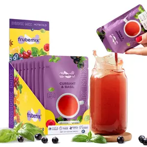 Black Currant & Basil Drink Mix – Honey Sweetened, Purée-Based | No Artificial Flavors | Sparkling Refreshers, Cocktails & Mocktails | Hot or Iced