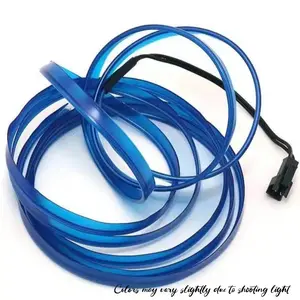 Neon Glowing El Light String (Blue) 1PCS , Party Decorations, Coachella Music Festival, Club, Festival, Birthday, Wedding Decoration