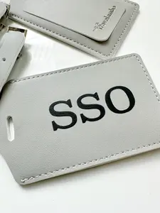 Personalized Luggage tag- serif font