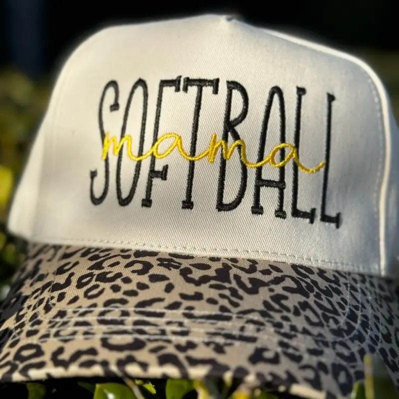 Softball Mama embroidered Baseball cap