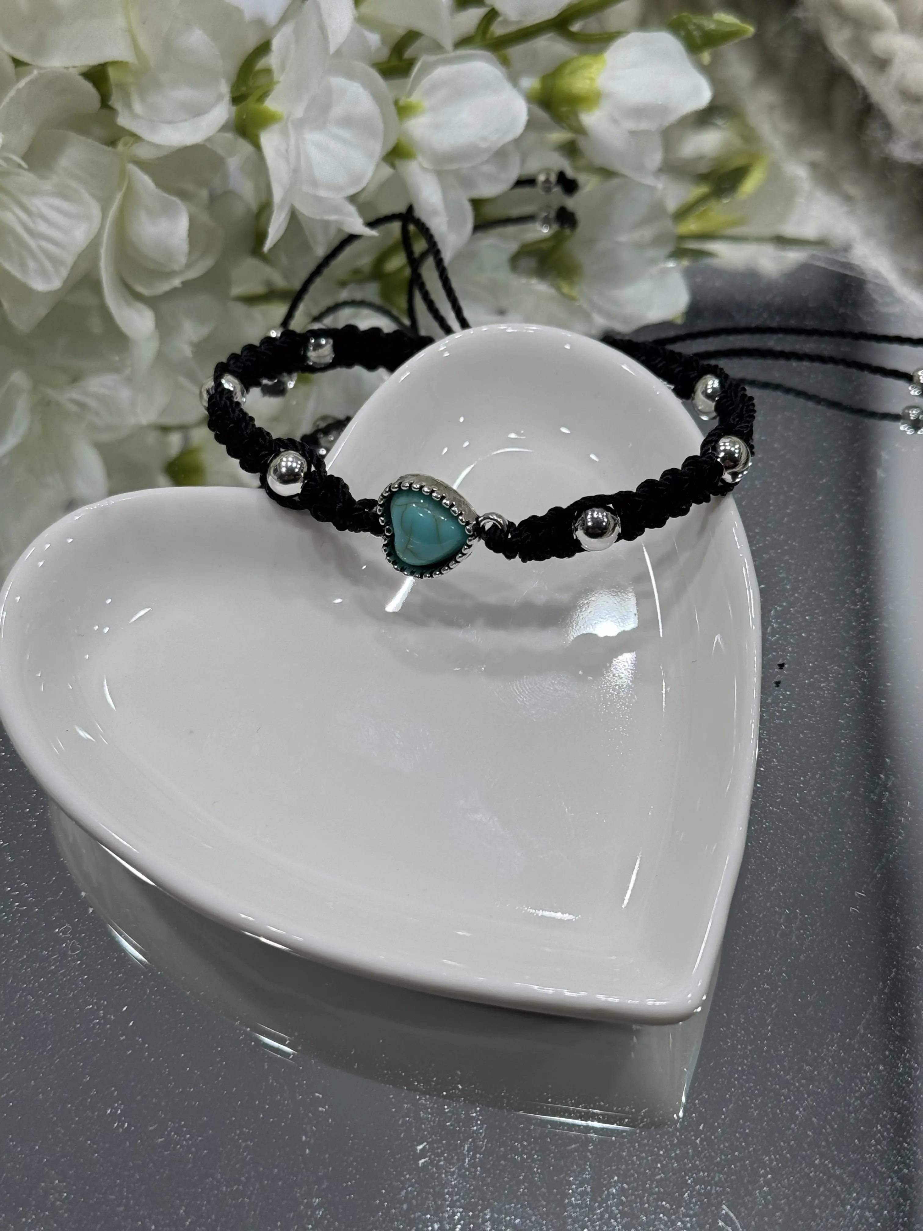 OMEGA rope turquoise heart