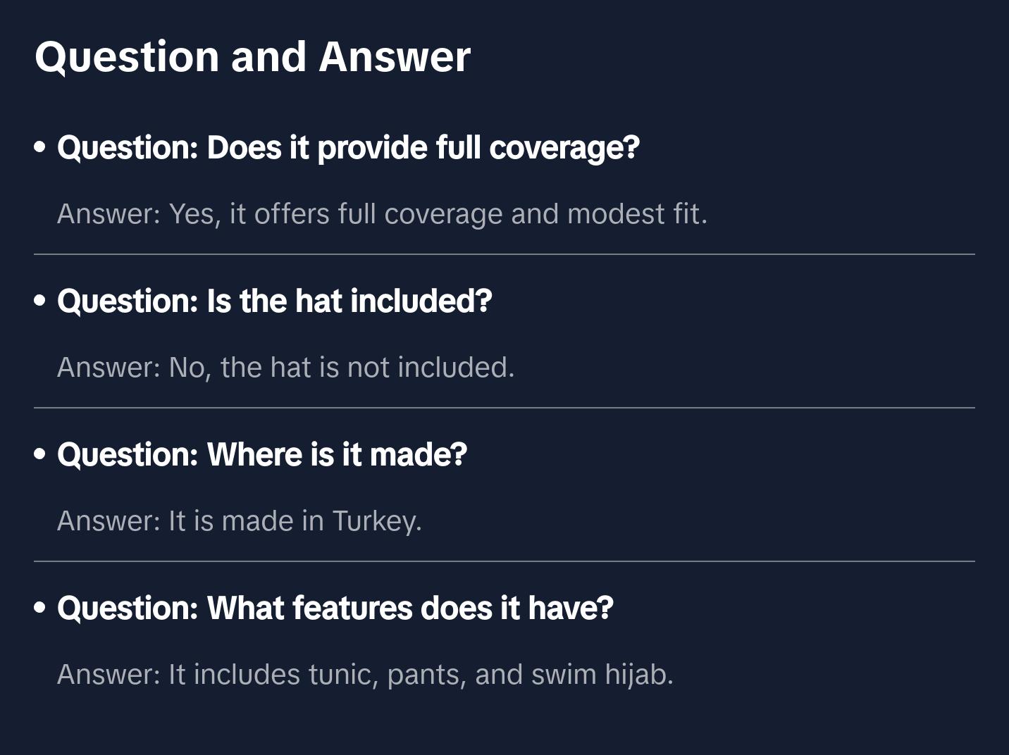 Women's Two Piece Full Coverage Modest Swimsuit - M2277 Abstract Black