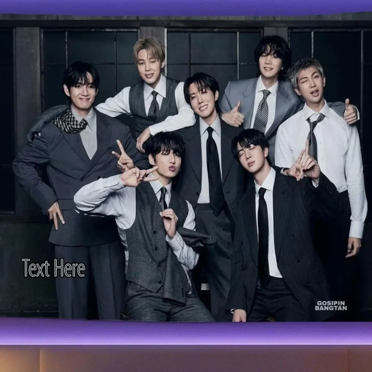 Bangtan Hanging Tapestry | Bantan Boys | Personalized Wall Art | Polyester Fabric | Ship Flag Banner