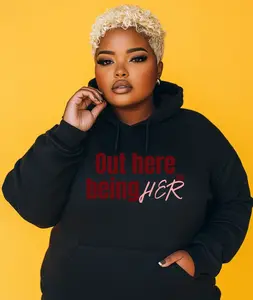 Out Here Being Her Tee/Sweatshirt/Hoodie - Casual Cotton