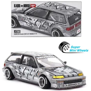 Kaido House x Mini GT 1:64 Honda Civic (EF) Kaido Manga V1 – Silver #260