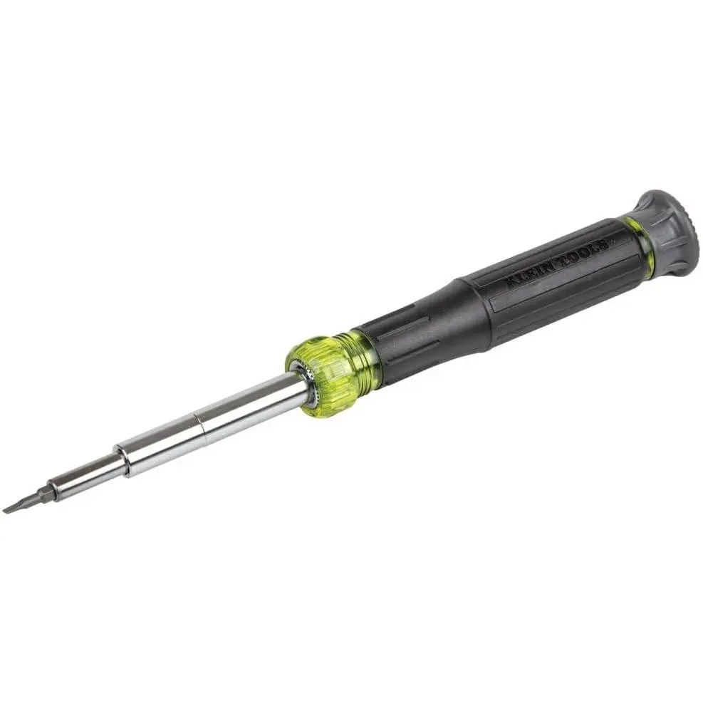 Klein Tools 32314 Electronic Screwdriver, 14-in-1 with 8 Precision Tips, Slotted, Phillips, and Tamperproof TORX Bits, 6 Precision Nut Drivers