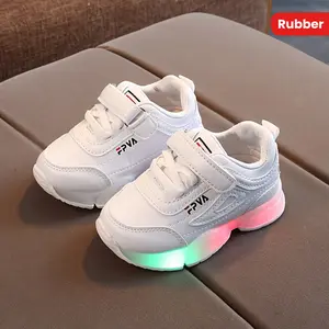 Youngsters' LED Light-Up Sneakers - Casual & Sporty, Breathable Fabric, Non-Slip Rubber Sole for Boys Girls Perfect All Seasons