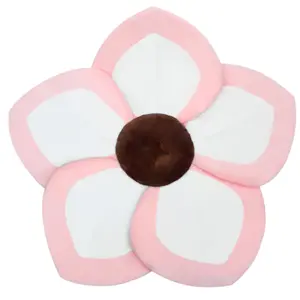 Flower Infant Baby Bath Pad Bathtub Mat for Tub Sink (Whitepink)