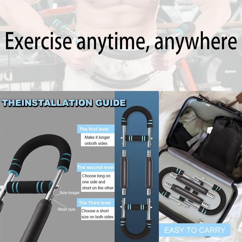 Upgraded Arm Strengthener 3-Level Adjustment Multi-Spring Resistance Torque 30-130 lbs for Beginners Advanced Users Unisex Ideal for Muscle Training Rehabilitation Fitness Sets Strength Recovery Portable Design for Home Travel Use