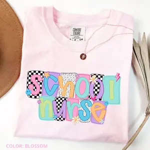 Comfort Colors School Nurse Shirt, RN Shirt, Nurse Graduation Gift, Gift For Nurse, Back to School Nurse Tee, Cute Crewneck, Gift Idea