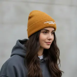 I Can Feel Your Energy Embroidered Beanie – Cozy Winter Hat, Casual Knit, Trendy Fashion Accessory, Gift for Him or Her