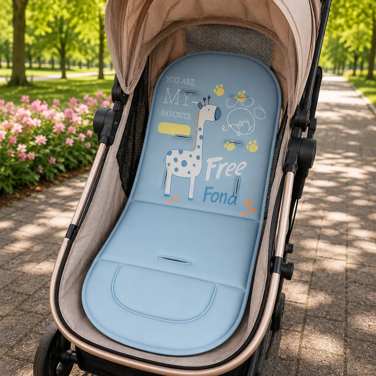 All-Season Baby Seat Cushion, Fits Stroller High Chair Car Seat, Comfortable Cozy Breathable Baby Travel Gear, Essential Infant Accessory, Stroller Accessories