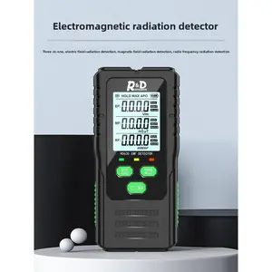 New Electromagnetic Radiation Detector Electric Field Magnetic Field RF Detector 3 in 1 High Frequency EFMFRF Radiation Measurement Instrument measure Dual Rechargeable Laser Angle