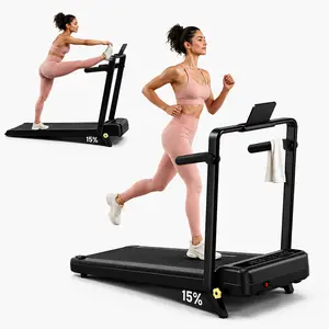 YPOO Quiet Foldable Incline Home Gym Treadmill - Quiet Walking Pad, Space-Saving Compact Design, Under-Desk Storage, Remote Control, Home Fitness Equipment for Apartment & Office