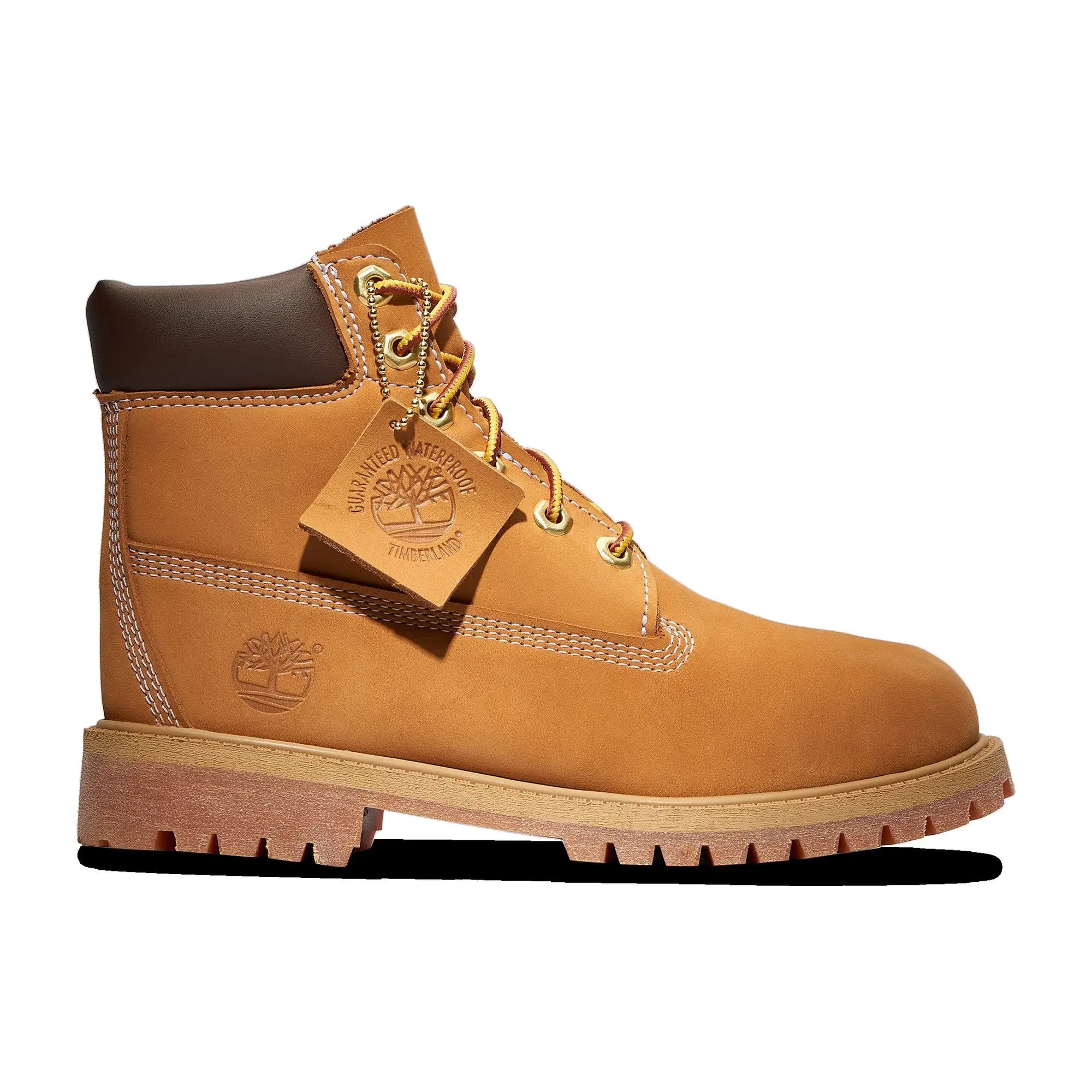 Timberland 6" Premium Waterproof Boots GS "Wheat Nubuck Yellow" TB112909-713