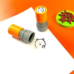 Bear Pattern Stamp, 1 Count Self Ink Stamp, Student Diary Decoration Stamp, Office Stationery & Supplies, Gift for Students, Stickerless