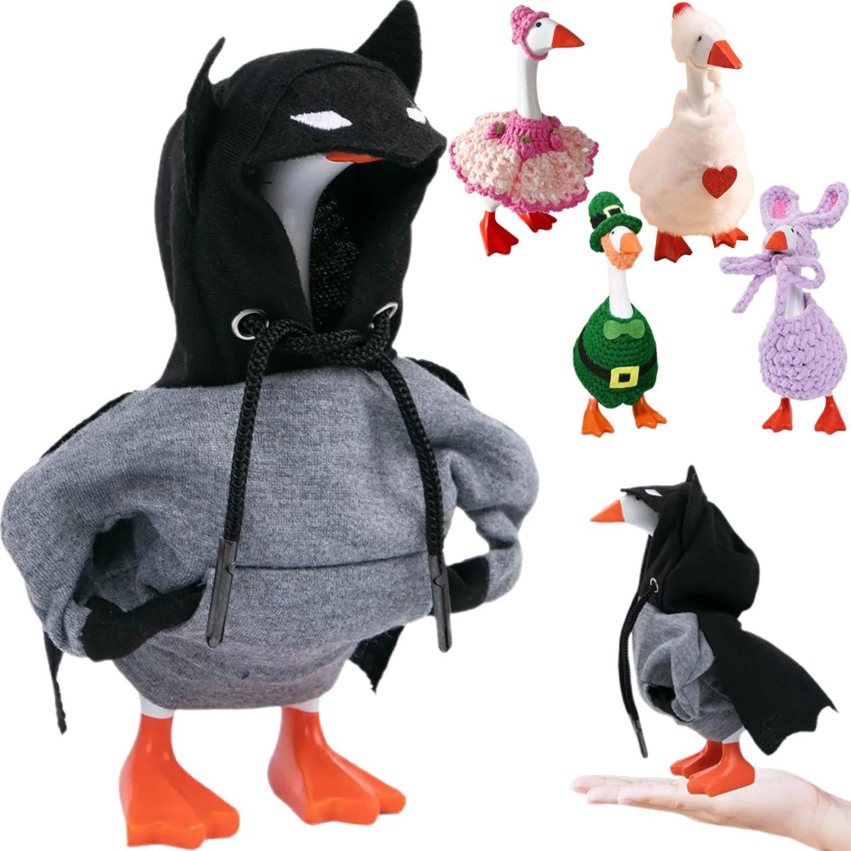 7Inch Desk Goose Outfits Mini Desktop Goose Clothes Cute Office Decor Accessories Set – Magnetic Goose Key Holder, Home Decor & Housewarming Gift, Fun Desk Goose Costume Collection