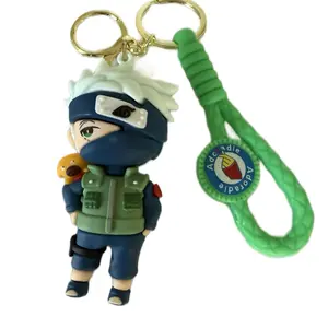 Kakashi Keychain - Character Figure with Green Strap and Keyring