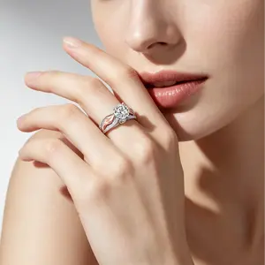 Angel Wing Ring for Women |   Two-Tone Rose Gold Plated Wing, Unique Design, Light Luxury Elegant, Birthday Gift