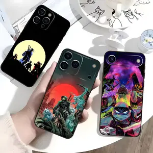 Teenage M-Mutant N-Ninja T-Turtles Phone Case For IPhone 17,16,15,14,13,12,11,Plus,Pro,Max,Plus,Samsung Galaxy S26 S25 S24 S23 S22 soft case Black silicone
