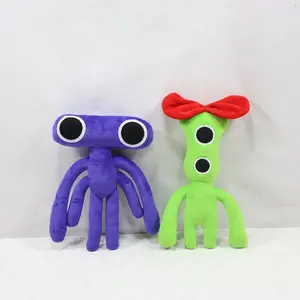 Rainbow Friends Plush Toys Purple & Green Set Soft Stuffed Doll for Horror Game Fans Kids Gift