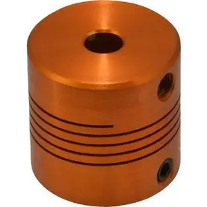 Lovejoy Flexible Screw Hub Coupling - Flexible Hub, 1/4" Max Bore Diameter, 1" OD, 1" OAL, Anodized Aluminum, Part No. 68514456634