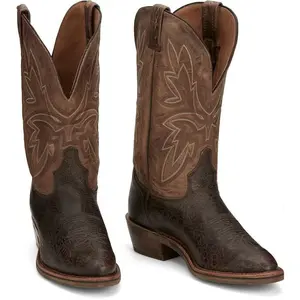 Tony Lama Men’s El Paso Cowboy Boots – Espresso & Tan – Style EP7800