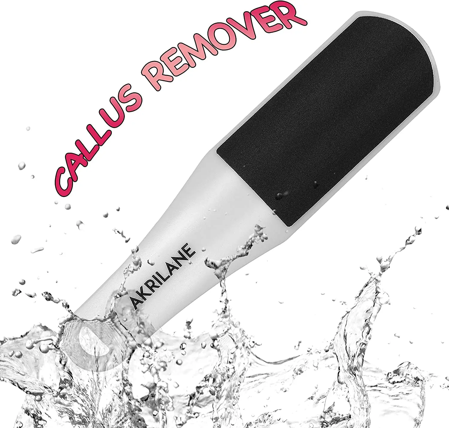 Akrilane - Pedicure Foot File | Double Sided Callus Remover | Foot Rasp Removes Dead Skin, Corn, Cracked Heels, Hard Skin for Wet and Dry Feet | Large Curved Foot File Scrubber | Foot Care Pedicure