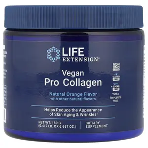 Life Extension Vegan Pro Collagen, Natural Orange, 6.667 oz (189 g)