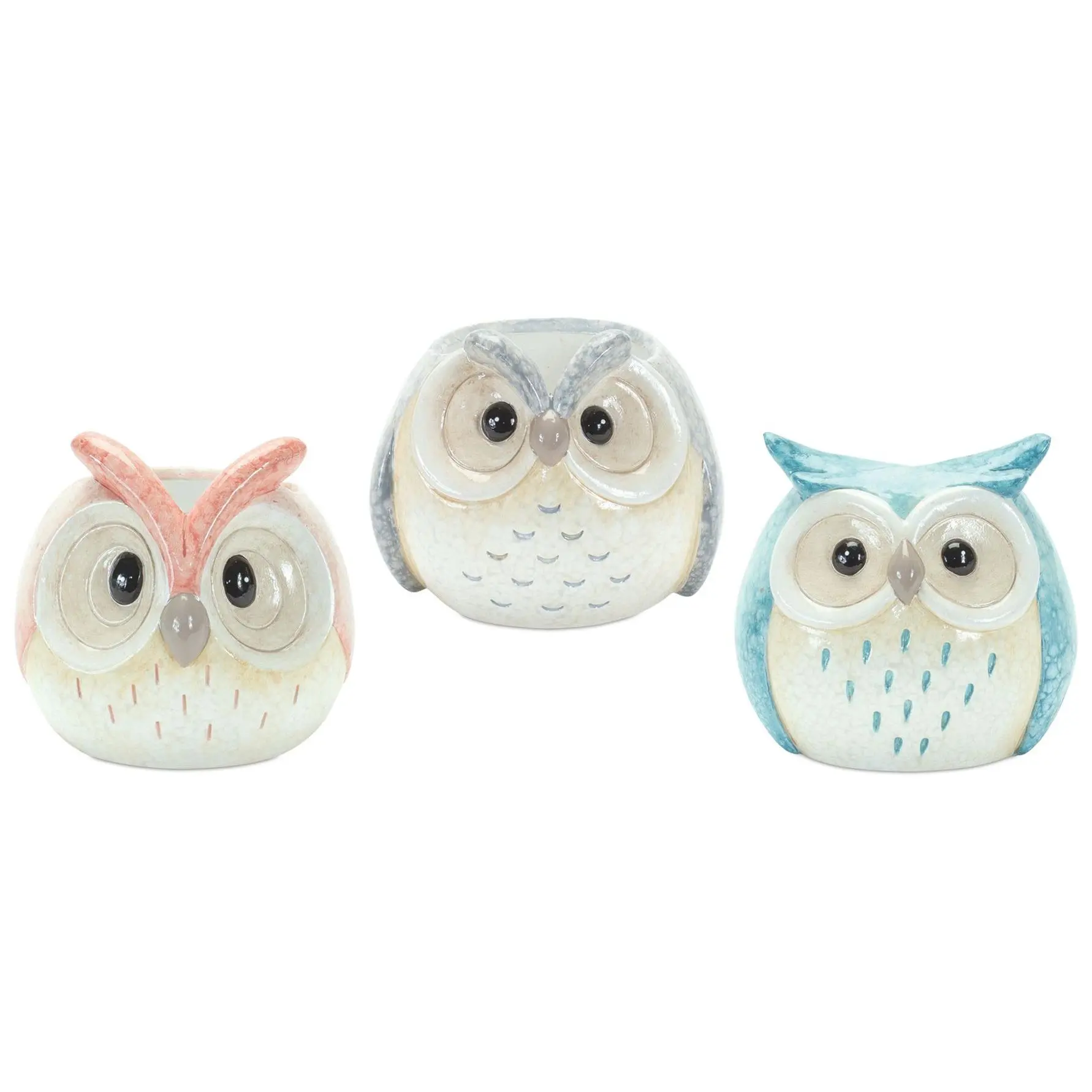 Melrose Terra Cotta Owl Tabletop Decor (Set of3) Melrose Terra Cotta Owl Tabletop Decor (Set of3)