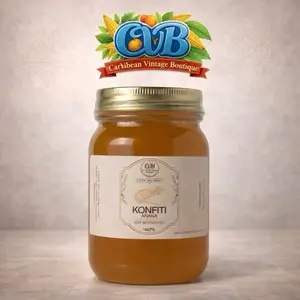Konfiti Anana , geayav, chadek Haitian Pineapple Jam Natural Caribbean Fruit Preserve Authentic Taste