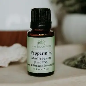 Peppermint (Mentha piperita) Essential Oil 1/2 Oz - Made in the USA - Healthcare Wellness