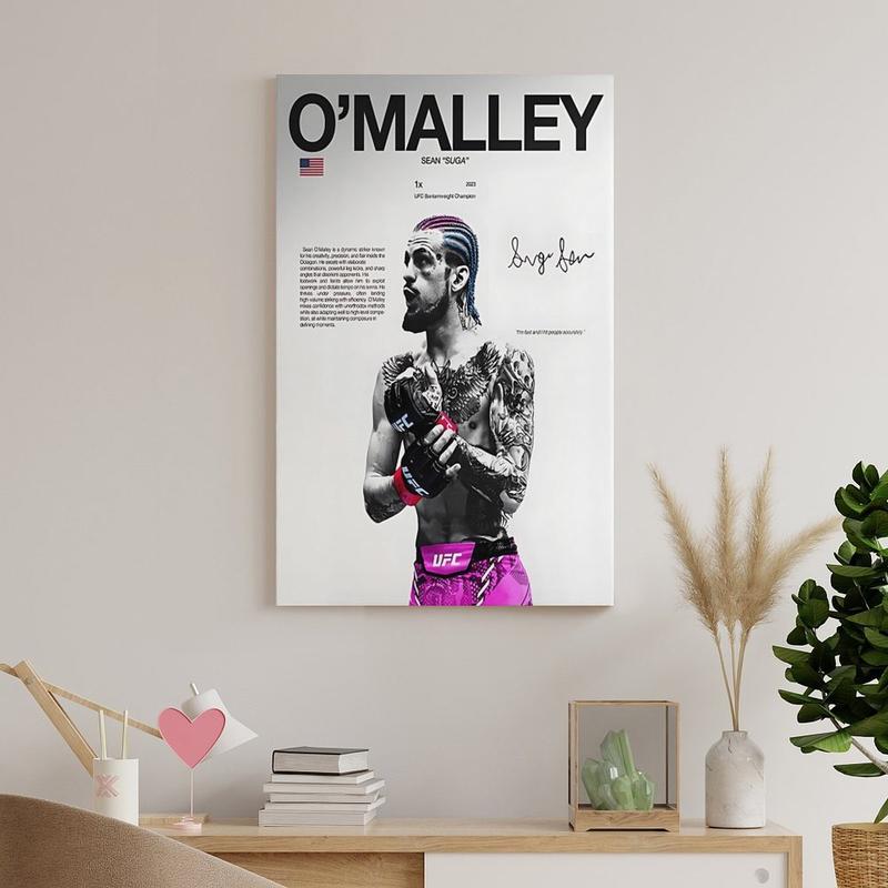 Sean O'Malley poster, UFC wall decoration, MMA digital poster, UFC bantamweight champion, UFC men's gift, sports poster, gym decoration, poster gift