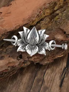 Nordic Viking Celtic Knot Lotus Hairpin, Irish Vintage Flower Hair Clip for Women, Valentine's Day Mother's Day Birthday Gift