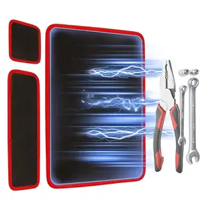 【FathersDayGift】3PC Flexible Magnetic Tool Mat & Tray Holder - Magnetic Tool Tray, Flexible Magnetic Mat, PVC & Non-Slip for Garage Workshop, Auto Repair Tools fathersdaygiftideas