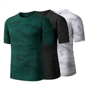 3-Pack Trending Cooling Camouflage T-Shirt for Men – Breathable, Lightweight Fitness & Sports Top for Workouts