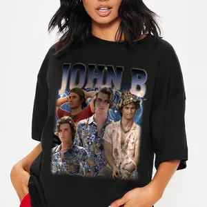 Personalize John B Shirt, John B Movie T-Shirt, Outer Bank T-Shirt, Movies Vintage JJ Maybank Shirt, 90's Pogue Life Fan Gift Vintage Tee