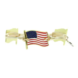 The American Flag Bangle Bracelet