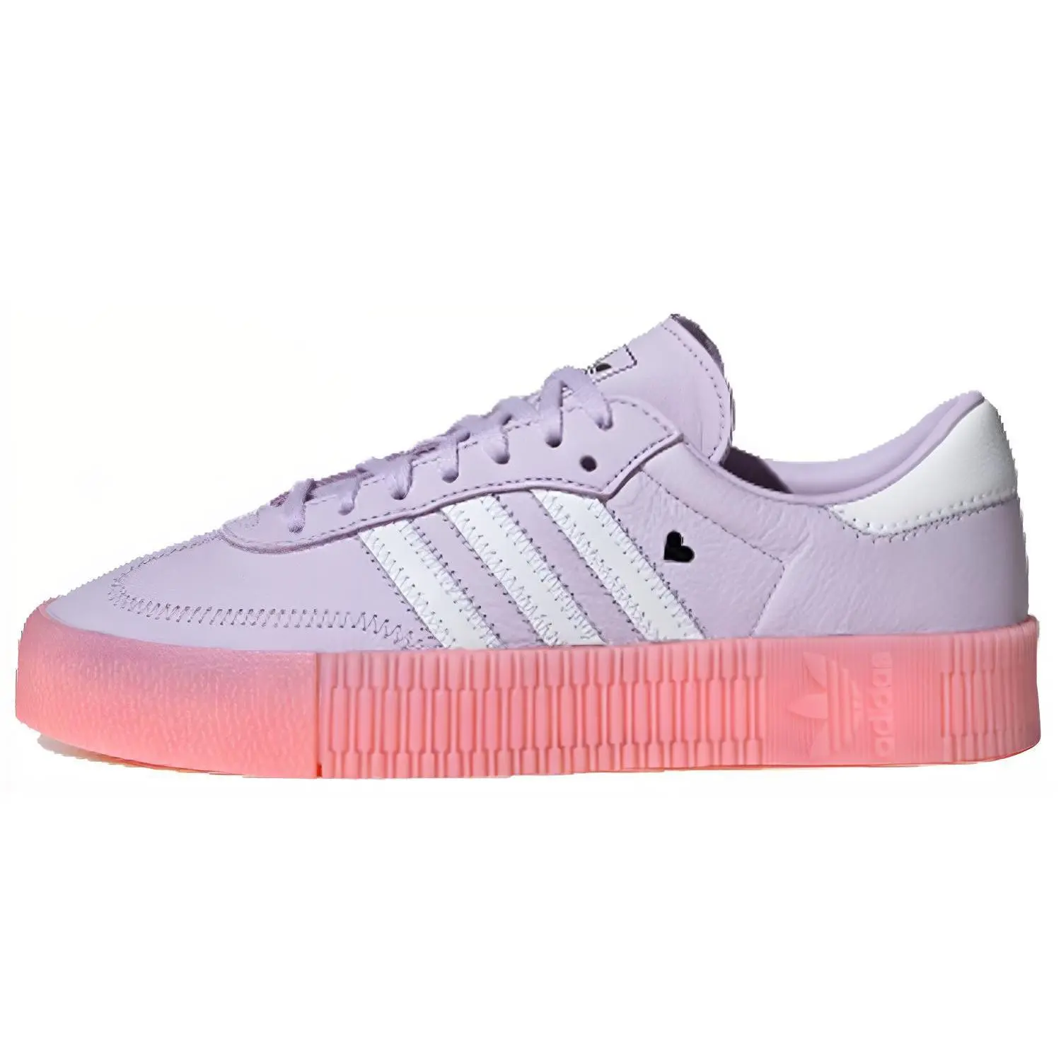 Adidas Women's Sambarose Valentine's Day Retro Durable Low-Top Casual Sneaker Footwear EF4966