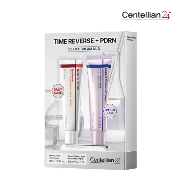 [Centellian24] K-Beauty Pharmaceutical: PDRN + TECA | Madeca Cream Time Reverse + Expert Madeca Cream Active Renew PDRN 50ml - Elasticity Firming Soothing Calming Deep Hydration Barrier Support for All Skin Types
