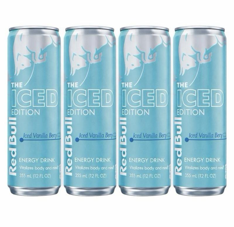 Red Bull Winter Iced Vanilla Berry 4 pack 12 fl oz cans