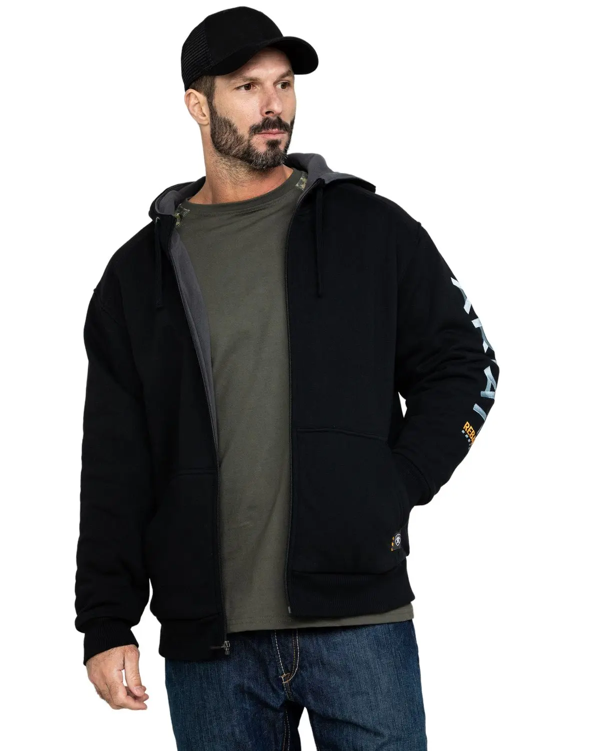 Ariat Men's Men'S Rebar All-Weather Full Zip Work Jacket Tall - 10027833-Tll