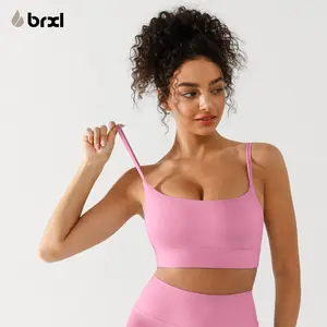 BRXL Adjustable Longline Sports Bra for Women - Wireless Workout Padded Yoga Camisole Cropped Tank Tops#outdoorfun #warmupforholiday