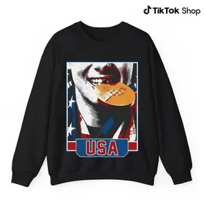USA Patriotic Graphic T-Shirt Black | American Sports Champion Medal Streetwear Tee
