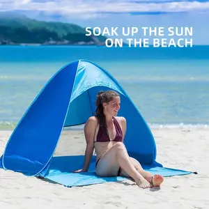 Portable Beach Tent | Camping Tent, Quick Open Pop Up Tent, UPF 50+ UV Protection, Holds 2 Adults, Suitable for Beach, Camping, Picnic and other Outdoor Activities