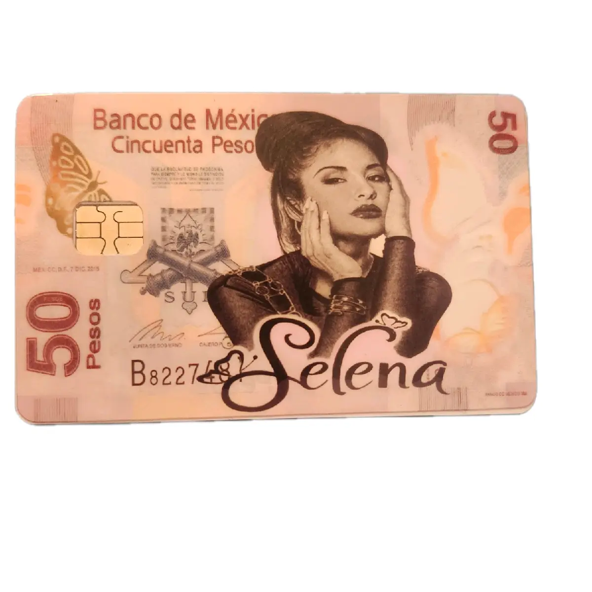 High-Quality Selena Debit Card Sticker Worth 50 Pesos - Perfect Gift for Fans!