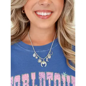 Cowboy Elements Beaded Charm Necklace