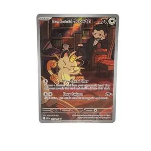 Pokémon TCG: Team Rocket's Meowth 203/182 IR Destined Rivals Near/Mint