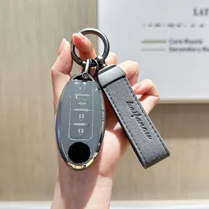 FOR Nissan Altima Armada GT-R Sentra Versa Infiniti Q50 Smart 4 Buttons TPU Remote Keyless Key Fob Case Protection Shell Accessories