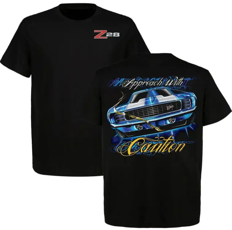 Men's Round Neck Short-Sleeve Casual Tshirt - Classic Muscle Car Graphic, Retro Hot Rod Printed, Lightweight Cotton Menswear for Summer Streetwear & Auto Enthusiasts (TikTok Shop Deals)